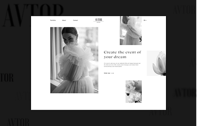 AVTOR - Website design ui