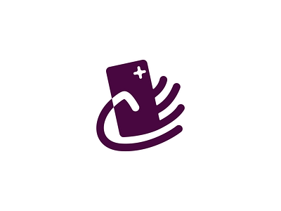 Hand Phone Logo brand branding for sale hand logo mark nagual design phone smartphone