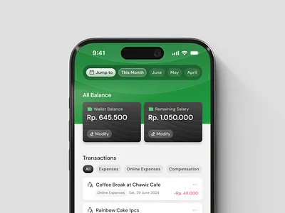 Wallet Tracker App Concept clean ui finance app mobile app wallet app