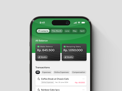 Wallet Tracker App Concept clean ui finance app mobile app wallet app