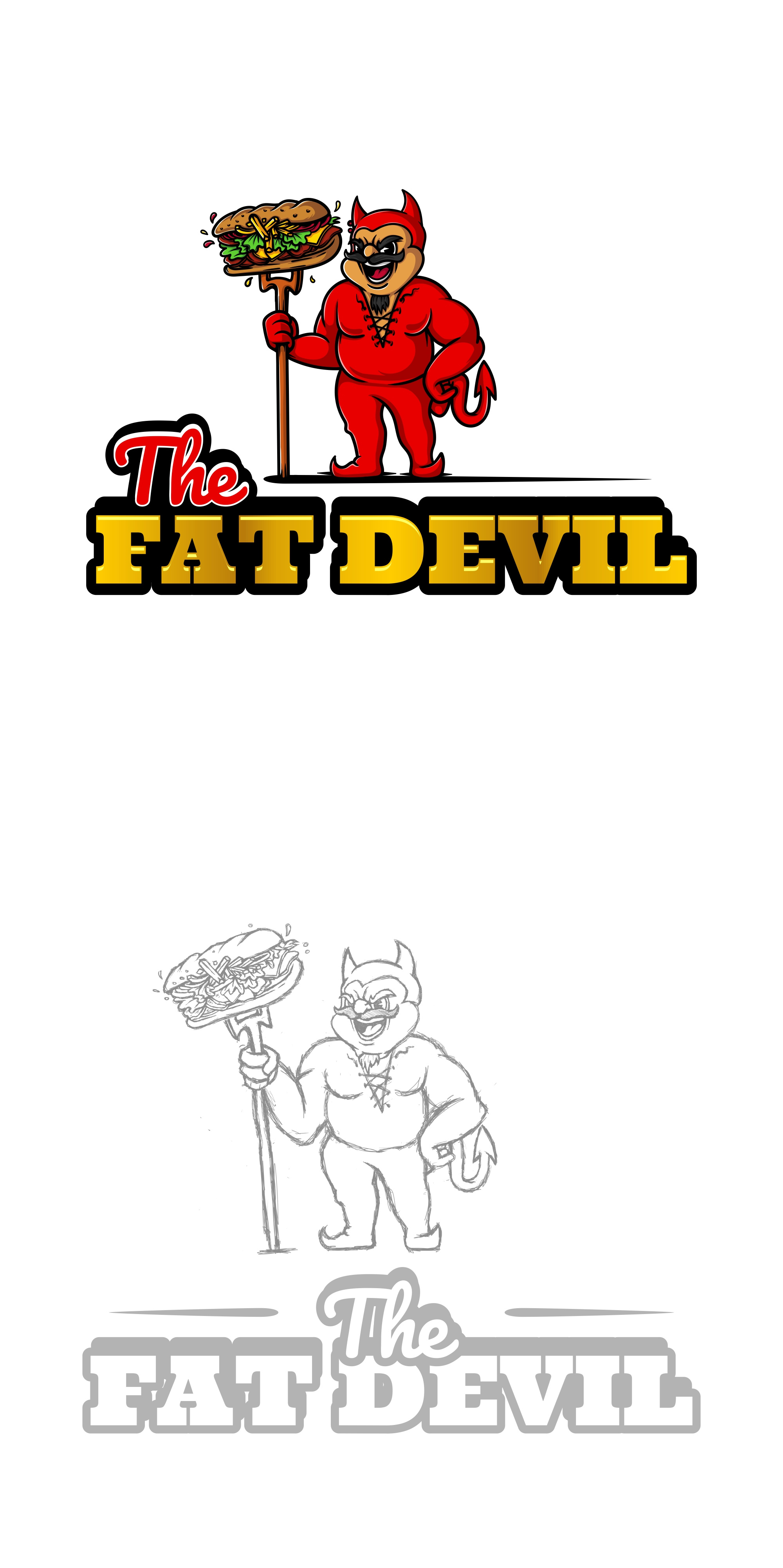 Design Project - The Fat Devil 3d animation branding business cartoon design graphic design illustration isolated logo motion graphics ui vector white