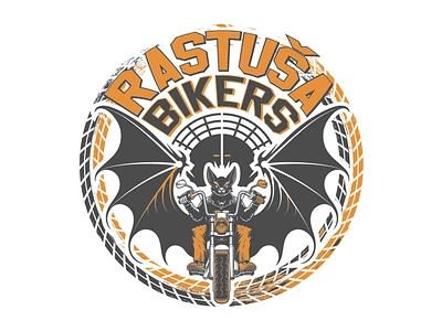 Rastusa Bikers Logo branding graphic design logo