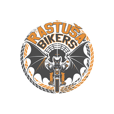 Rastusa Bikers Logo branding graphic design logo