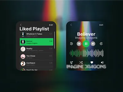 Dailyui 009 - Music Player on a Smartwatch branding consistent dailyui dailyui 009 music player smartwatch ui