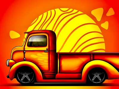Truck animation animator illustration illustration art illustrator