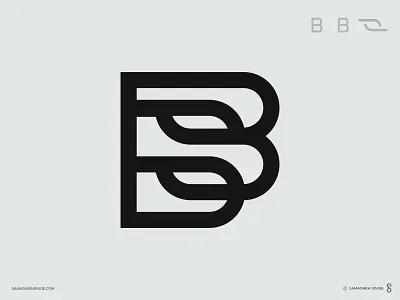 BB Monogram bb branding business company design india letter logo mark minimal modern monogram msme process samadaraginige simple