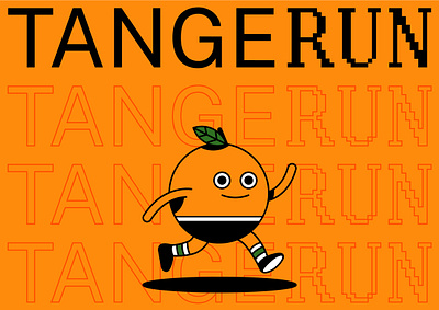 Run Run Run branding character cute design digital editorial fruit icon illustration indonesia logo mascot olympics orange play run running sport tangerine vector
