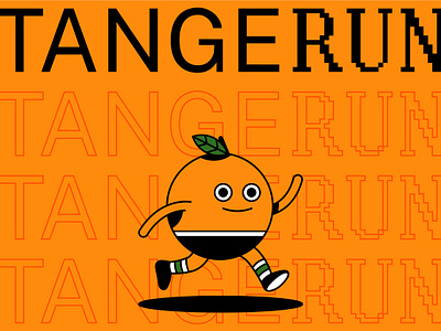 Run Run Run branding character cute design digital editorial fruit icon illustration indonesia logo mascot olympics orange play run running sport tangerine vector