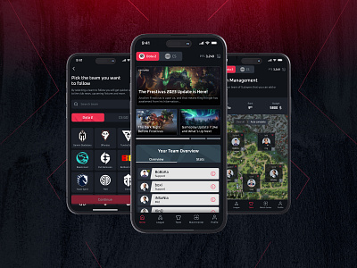 Wardraft - eSports Fantasy App csgo dota esports fantasy game game center gaming ios leagues match mobile ui ux