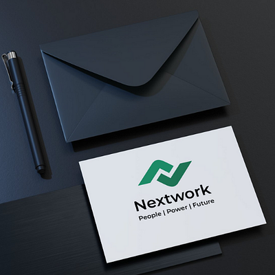 Nextwork a IT Company website logo 3d abstract logo branding design graphic design illustration logo logo design minimalist logo modern logo vector website logo