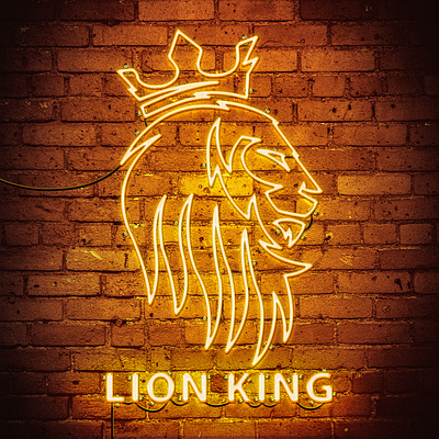 LION KING NEON SIGN neon neon light neon logo neon sign