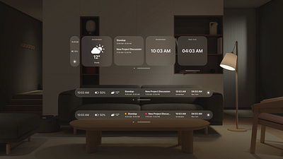 Akari Live Bar for Apple Vision Pro app apple vision pro product design spatial computing ui visionos