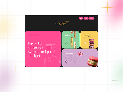 Ulvi Dessert | Website design graphic design illustration ui ux