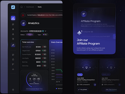 Forex Platform: Components banking branding crypto cryptocurrency dashboard defi finance financial fintech forex gradient graph money platform saas service ui ux web app web design web3