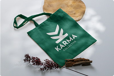 Karma Collective - Logo Design adobe illustrator brand identity branding design design agency eco friendly environment environmental design figma green industry illustration logo logo design minimalist modern plasticfree sustainability sustainable design visual identity