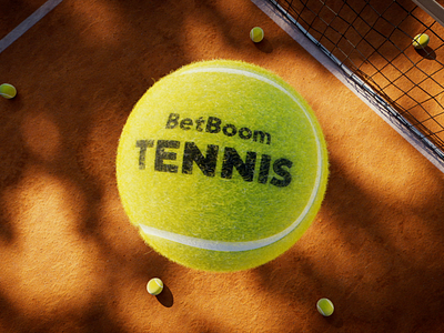 BetBoom Tennis 3d animation app atp betting blender branding c4d cinema4d gambling graphic design illustration logo motion graphics product sport tennis top ui wta