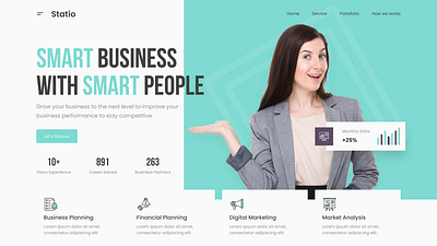 Hiring Service | Landing Page agency design landing landing page ui website