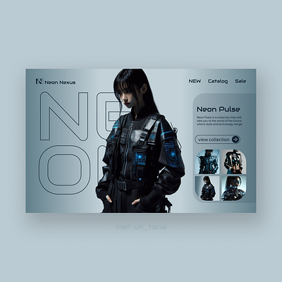 Neon Nexus - clothing store 3d animation branding graphic design logo motion graphics ui