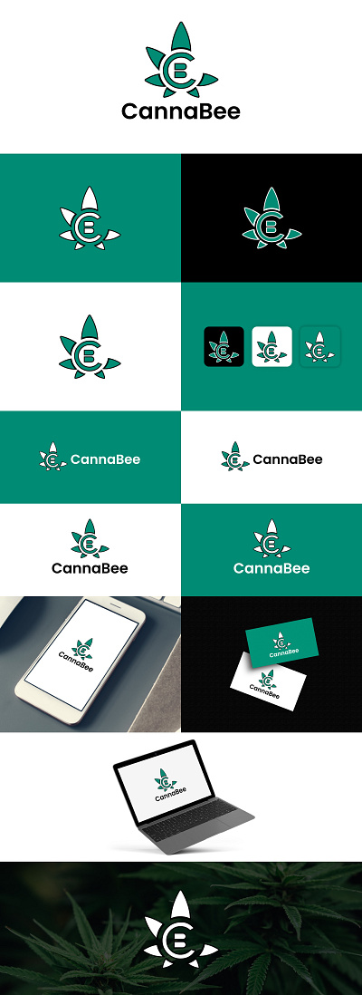 CannaBee Logo Design animation branding graphic design logo ui