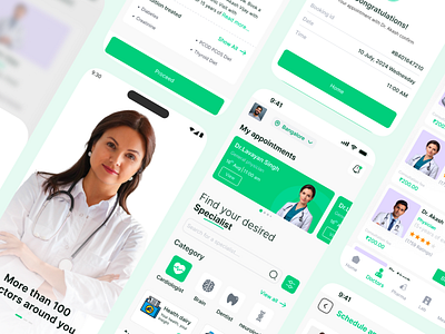 Medicare anmol appointmenr branding design doctor labtest medical phrama ui ux