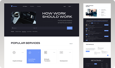 Talent Agency | Website agency design hiring landing landing page talents ui web website