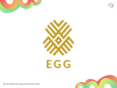 Egg Logo balance brand design brand designer egg gold golden line logo design logo designer logo for sale logo idea logo inspiration logomark logotype luxurious luxury monoline symmetrical symmetry zzoe iggi