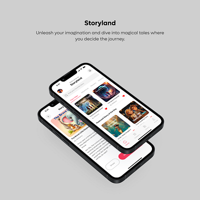 Unveiling Story Land: Interactive Adventures for Kids 3d animation graphic design logo ui