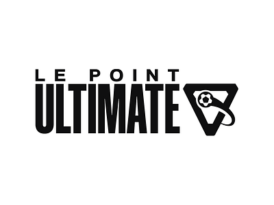 Le Point Ultimate brand brand identity branding creative design dynamic flat design football graphic design icon lettermark logo logo design logotype mark modern professional soccer sports typography