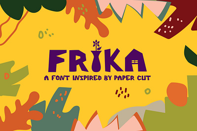 Frika Papercut Font branding classic design display font illustration typeface typography ui vintage