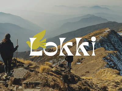 Lokki — Logotype art direction bird brand design brand identity branding explore freedom freelance graphic design illustration kaki logo logotype mountains nature rental revival typography vintage visual identity