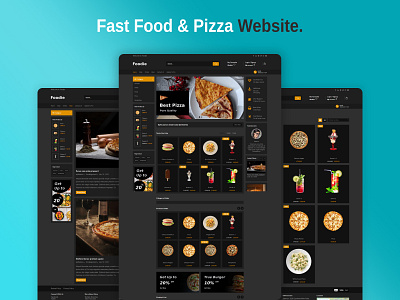 Fast Food & Pizza Theme Template branding design ecommerce illustration ui web design website design website template woocommerce wordpress