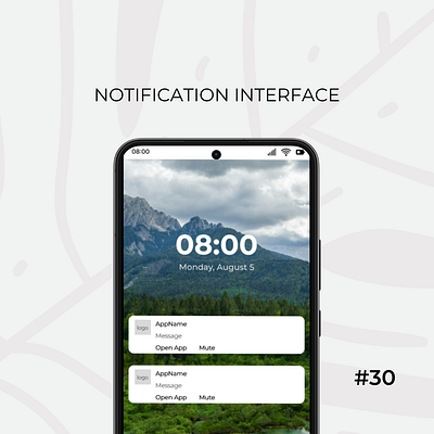 Daily Ui Day-30/100:Lock Screen Notification dailyui day 30 designchallenge designing ui uiuxdesign ux