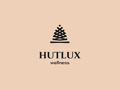 Wellness hotel logo abstract beauty branding design emblem graphic design health hotel hut illustration logo logo design logotype luxury minimal ocean palm sand spa wellness