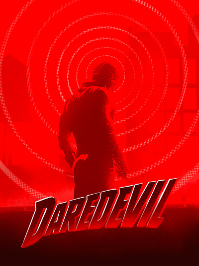 Daredevil Netflix inspired Illustration daredevil design digital illustration illustration marvel mcu netflix procreate