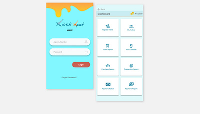 Kiosk Xpat branding graphic design ui