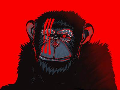 War Ape apes design digital illustration illustration planet of the apes procreate