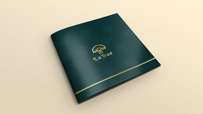 La Bae Mushroom Coffee Brochure branding graphic design