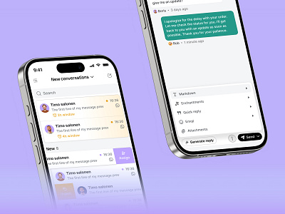 Trengo — Reinventing the mobile application ai ai enchancments conversation conversation overview generate reply inbox inbox ai inbox app message messages mobile mobile app mobile application whatsapp whatsapp inbox