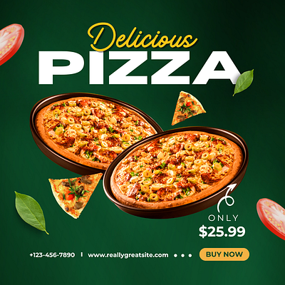 Pizza Shop Instagram Post branding food foodie graphic design instagram pizza