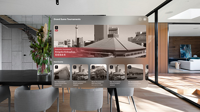 Yorikiri: Sumo Tournaments – Concept Design for Vision Pro app concept design experience design indie app product design spatial spatial computing sumo vision pro visionos