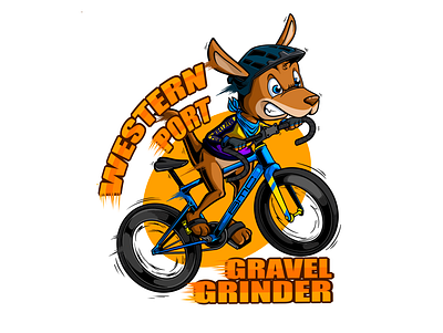 Western Port Gravel Grinder bicicle bike character characterdesign draw drawing illustration ilustracion vector