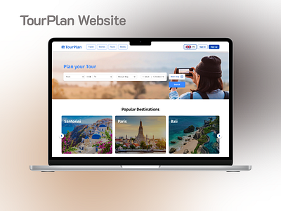 TourPlan Website case study figma product design tour tourism travel ui ux website