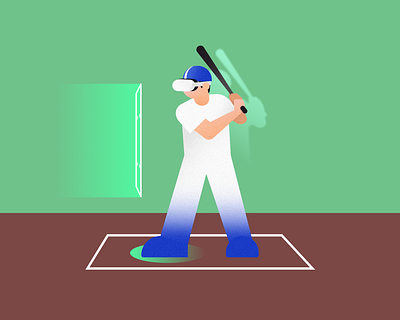 Baseball in VR illustration metaverse oculus vr