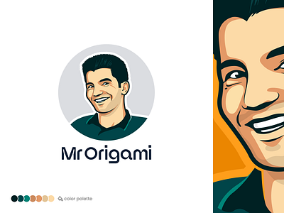 A rebrand for Mr. Origami brand characterdesign creative designinspiration figma logo design logotype mascot origami rebrand typography visual identity