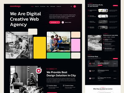 Agency Website Design Concept agency landing page agency web design agency website creative website design design agency website digital digital agency landing page landing page design portfolio ui ui design uiux ux web design web design agency website website agency website design