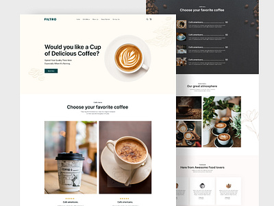 Coffee website design best landing page best ui coffee homepage coffee ui coffee website coffee website design design drink web ui homepage landing page modern design trendy design ui web ui website ui