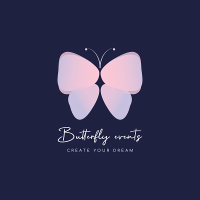 Butterfly logo branding graphic design logo