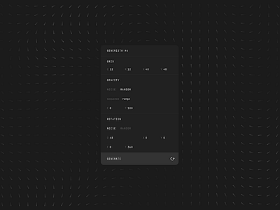 Generista [Figma Plugin] abstract algorithm design tool figma plugin generative art generista graphic design minimalist modernist noise poster procedural random ui