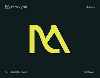 Markyah logo design brand identy branding company identity design graphic design illustration lettermark logo logodesign logodesigner m minimal modern monogram y