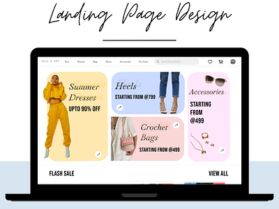 E-commerce Fashion Website Landing Page